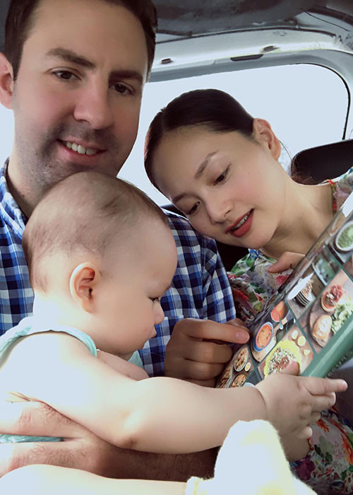 Lan Phương gặp gỡ, hẹn hò và kết hôn với chồng Tây trong khoảng thời gian khá ngắn. Thế nhưng, tổ ấm của cô vẫn rất hạnh phúc. Ảnh: FBNV
