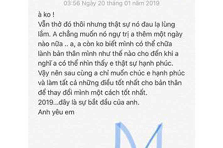 Đáng chú ý, trong ngày tình cũ đi hỏi vợ, Hạ Vi khoe lời tỏ tình của một chàng trai. Ảnh: Instagram