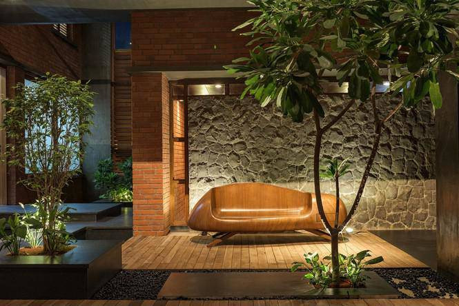 Không gian thư giãn giúp gia chủ lấy lại năng lượng sau những giờ làm việc mệt mỏi.