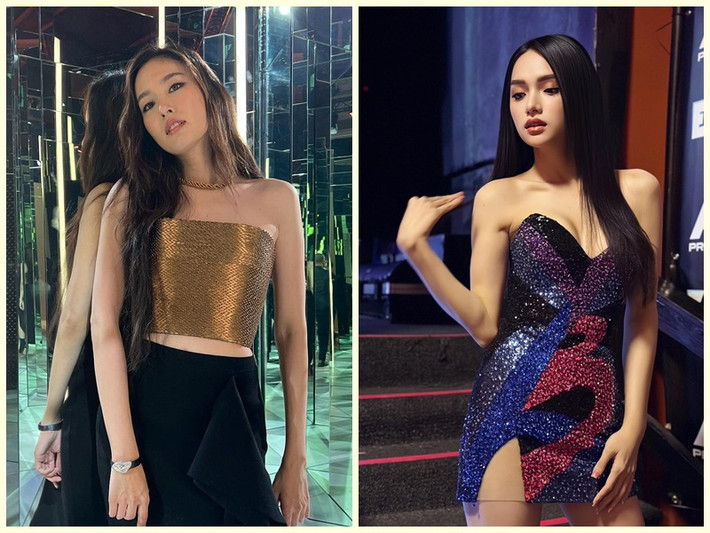 Hương Giang Idol (phải) sinh năm 1991 còn Nong Poy sinh năm 1986. Cả hai đều chuyển giới.