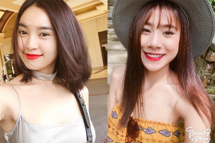 Tình cũ và tình mới tin đồn của Minh Luân gợi cảm không kém cạnh nhau khi chụp ảnh ở đời thường. Ảnh: FBNV