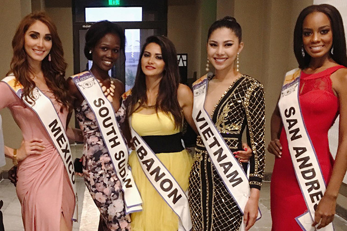 Tháng 5/2017, Kim Huệ được cấp phép tham gia cuộc thi Top Model Of The Word 2017 tại Ai Cập.