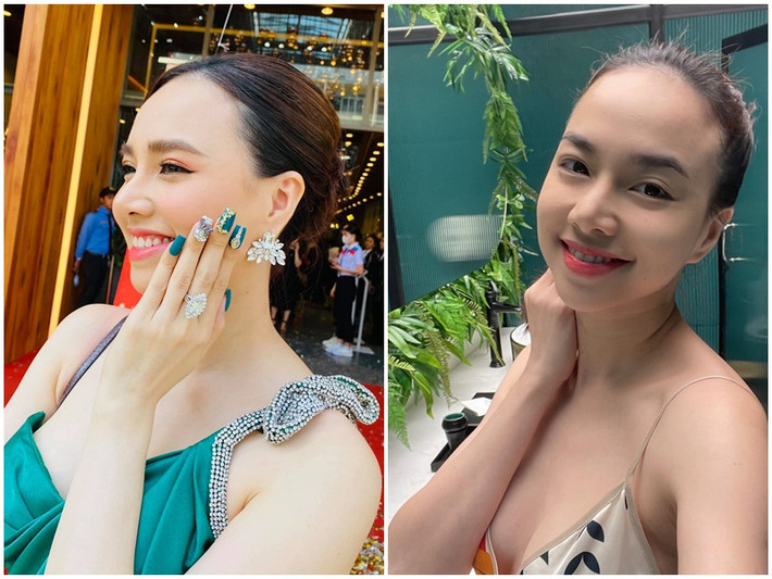 Đinh Ngọc Diệp khéo khoe vẻ quyến rũ với váy 2 dây.