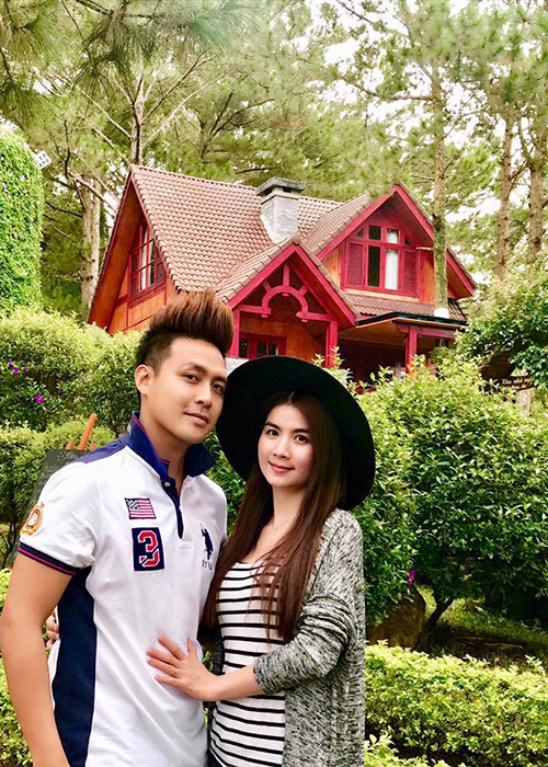 Vợ chồng diễn viên Kha Ly - Thanh Duy tận hưởng khoảnh khắc bình yên bên nhau ở Lâm Đồng.