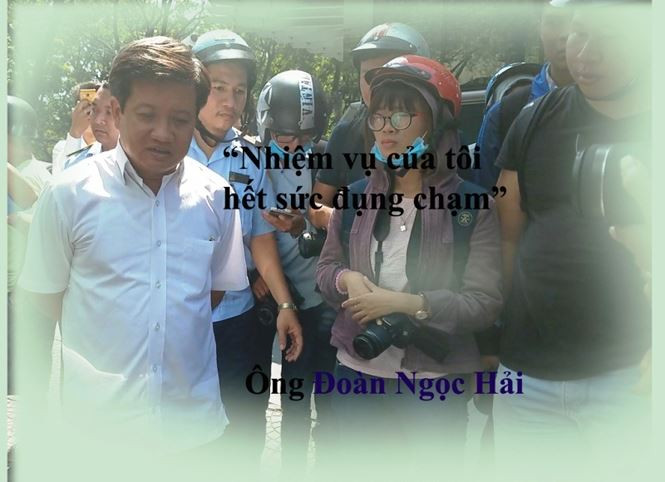 Trong thời gian xuống đường lập lại trật tự vỉa hè, ông Hải liên tục nhận được những tin nhắn đe họa, lăng mạ. (ảnh Tiền Phong)