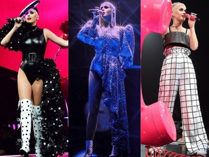 Trong tour diễn năm 2017, nữ ca sĩ Katy Perry mời Công Trí thiết kế cho cô 3 bộ trang phục. Sau đó, ngôi sao Hollywood này thường chọn các thiết kế của Công Trí trong những dự án nghệ thuật và các tour trình diễn của mình. Ảnh: Vietnamnet