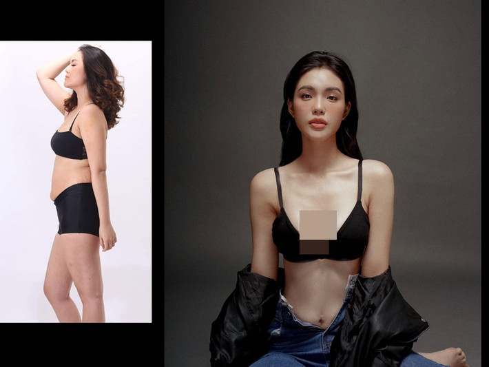 Từ 87kg, sao nhí một thời giảm cân xuống còn 49kg. Ảnh: FBNV