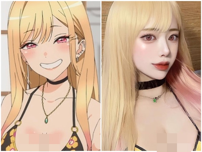 Hot girl Jin Hee Nyang thường xuyên hoá thân thành nhân vật trong truyện tranh.
