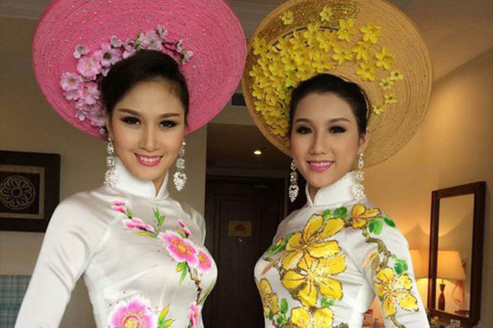 Ngoài đời, người đẹp có mái tóc đẹp nhất tại Hoa hậu Việt Nam 2014 khá thân thiết với Bảo Như. Ảnh: Zing