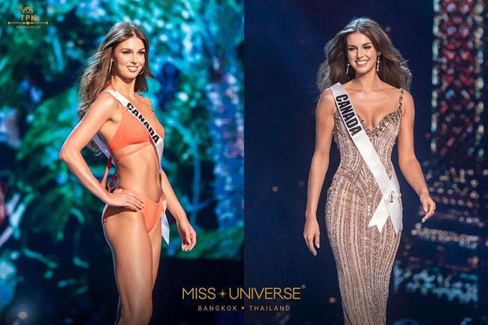 Đối thủ nặng ký của đại diện Nam Phi và Philippines chắc chắn là đại diện Canada - Marta Stepien. Ngoài vóc dáng đẹp như tượng tạc, gương mặt luôn bừng sáng, Marta còn ghi điểm bởi màn trình diễn xuất thần trong bán kết. Nhiều người cho rằng việc Marta mang về vương miện cho Canada không phải là điều quá xa vời.
