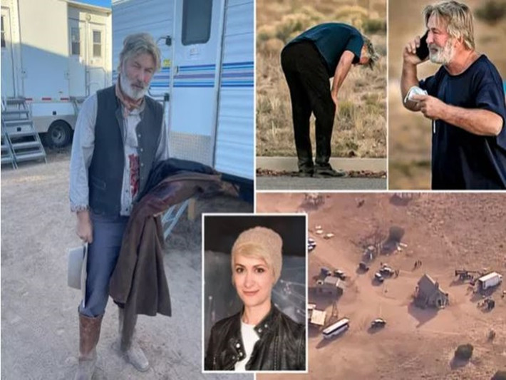 Mới đây, trên phim trường “Rust” ở bang New Mexico, Mỹ, Alec Baldwin vô tình sử dụng cây súng có chứa đạn thật đóng cảnh hành động khiến nữ đạo diễn hình ảnh Halyna Hutchins qua đời, đạo diễn Joel Souza bị thương nặng. Cảnh sát đang tiến hành thẩm vấn nhân chứng và chưa công bố kết luận điều tra vụ việc Alec Baldwin bắn chết người trên phim trường. Ảnh: New York Post