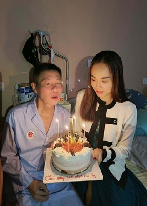 Ngày Công Lý ra viện, Ngọc Hà cho biết, vợ chồng cô rất xúc động, trân quý tình cảm của những người quan tâm đến sức khỏe của Công Lý. Ảnh: FB Thảo Vân