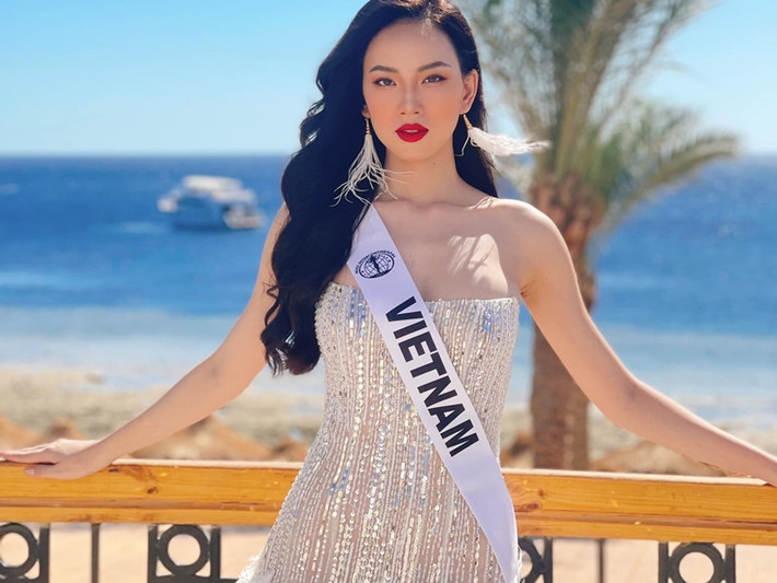 Trần Hoàng Ái Nhi đang ở Ai Cập tham gia cuộc thi Miss Intercontinental 2021 - Hoa hậu Liên lục địa 2021. Ảnh: FB Ái Nhi