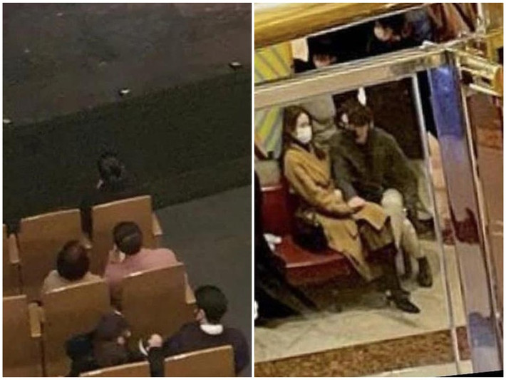 Ít ngày trước, Hyun Bin và bạn gái có buổi hẹn hò lãng mạn tại nhà hát. Cặp đôi luôn nắm chặt tay nhau từ ngoài phòng chờ cho đến khi ngồi xem biểu diễn. Ảnh: Vietnamnet