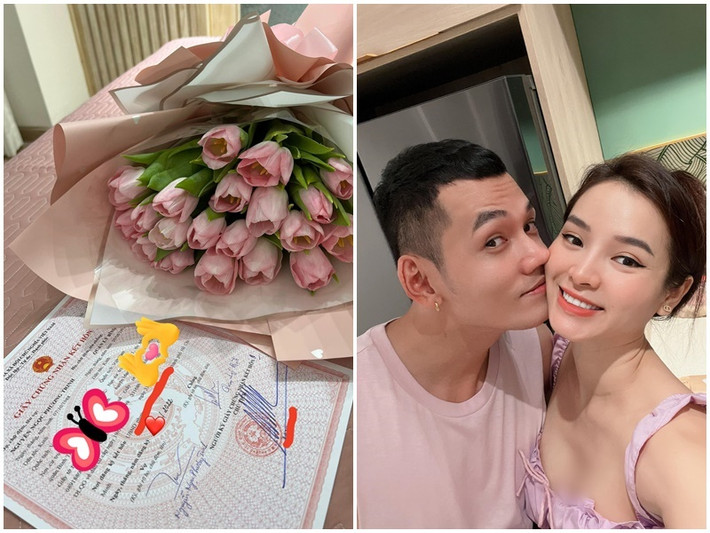 Lý Bình - Phương Trinh Jolie vừa khoe giấy đăng ký kết hôn để đáp trả antifan mỉa mai về việc cả hai xưng hô vợ chồng.