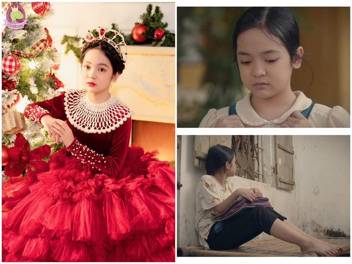 Chu Diệp Anh đóng phim, làm người mẫu từ khi còn nhỏ. Các bộ phim có sự góp mặt của em gồm: "Hướng dương ngược nắng", "Ngược chiều nước mắt", "Chú ơi đừng lấy mẹ con", "Ông ngoại tuổi 30", “Thương ngày nắng về”, “Maika - Cô bé đến từ hành tinh khác”. Ảnh: FBNV