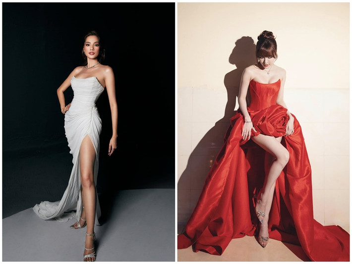 Lê Hoàng Phương sở hữu vẻ đẹp sắc sảo, quyến rũ, Thiều Bảo Trâm gợi cảm, trẻ trung. Ảnh: FB Thiều Bảo Trâm, Lê Hoàng Phương.