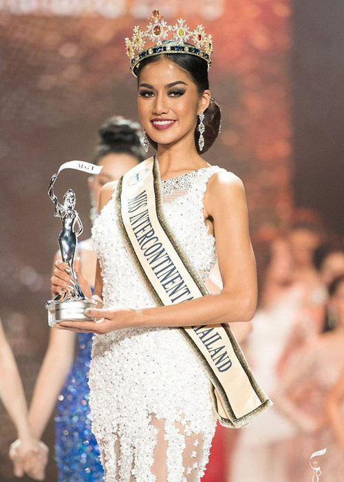 Một người đẹp khác cũng được chuyên trang sắc đẹp Angelopedia đánh giá cao là Atitaya Kunnalaphat - đại diện của Thái Lan. (Ảnh: Miss Intercontinental)