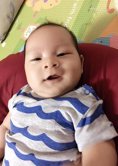 Bé Mio là cậu con trai chào đời cách đây không lâu của vợ chồng Lý Hải - Minh Hà.