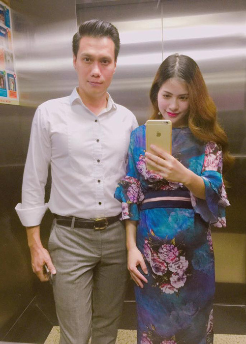 Diễn viên Việt Anh cũng sẽ đón con chào đời năm 2017 khi bà xã Trần Hương đang mang thai quý tử đầu lòng. (Ảnh: Facebook nhân vật)