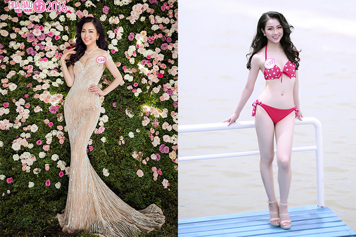 Phùng Lan Hương lại chiếm được cảm tình của nhiều khán giả bởi vẻ đẹp thuần Việt. Được biết, Lan Hương sinh năm 1996, sở hữu chiều cao 1m71, cân nặng 56kg, số đo 3 vòng: 81-62-96.