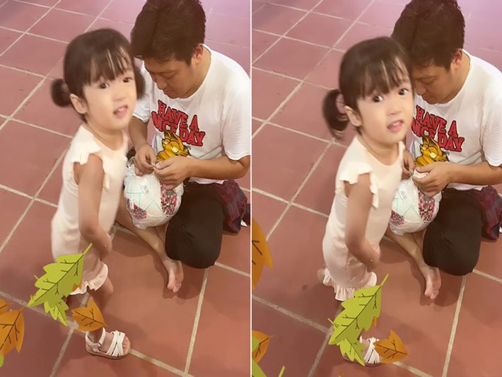 Bé Destiny - con gái của diễn Trường Giang và Nhã Phương vừa lộ diện hoàn toàn trong livestream của Nhã Phương. Ảnh: Sở hữu trí tuệ