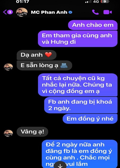 Dù đang ở nước ngoài, Phan Anh vẫn sẵn sàng bay về Việt Nam. Ảnh: FB Duy Mạnh.