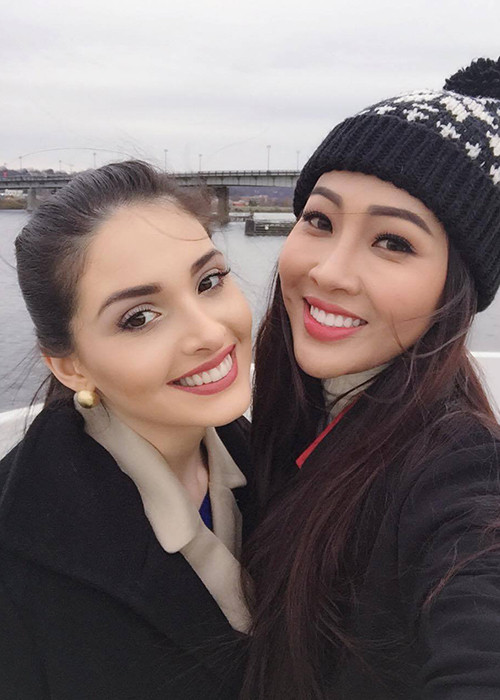 Sau phần thi thể thao, ngày 15/12 sắp tới (giờ Mỹ), đại diện Việt Nam cùng các thí sinh sẽ bước vào phần thi siêu mẫu. (Ảnh: Facebook Diệu Ngọc)