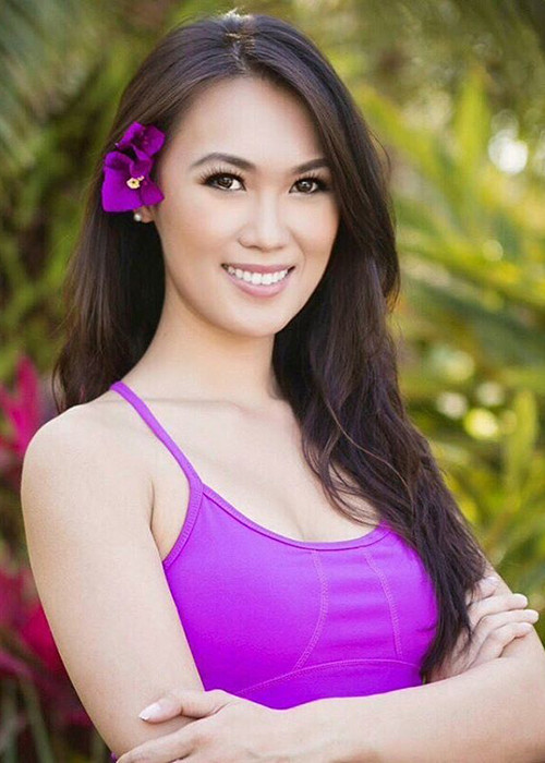 Tham gia cuộc thi Hoa hậu Môi trường Quốc tế 2017, Bảo Anh là người đẹp đại diện cho Mỹ. Ảnh: FBNV