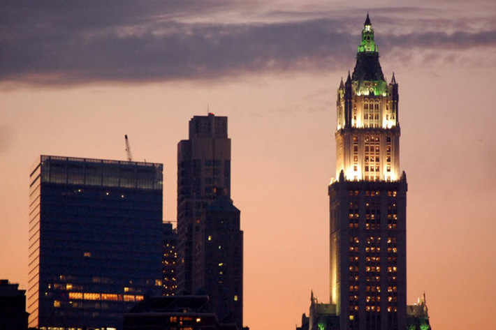 Được xây dựng tại thành phố New York, Woolworth Building là tòa nhà cao nhất thế giới từ 1913 đến 1930.