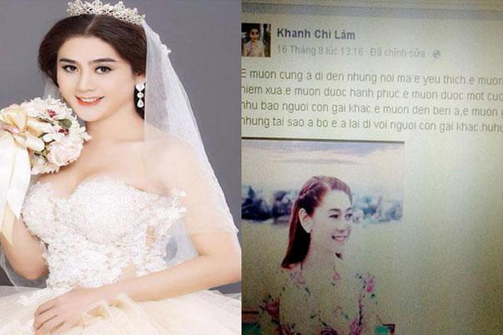 Tuy nhiên, vừa công khai mối quan hệ mới, Lâm Khánh Chi đăng tải dòng tâm sự ngầm tuyên bố chia tay bạn trai Việt kiều. “Em muốn đến bên anh, em muốn gặp anh, em muốn nhưng tại sao anh bỏ em, anh lại đi với người con gái khác”, nữ ca sĩ viết trên trang cá nhân. Ảnh: Tamsugiadinh