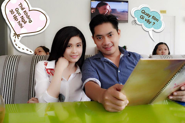 Minh Luân và Trương Quỳnh Anh có dịp hợp tác khi cùng tham gia bộ phim “Thề không gục ngã”. Ảnh: FBNV