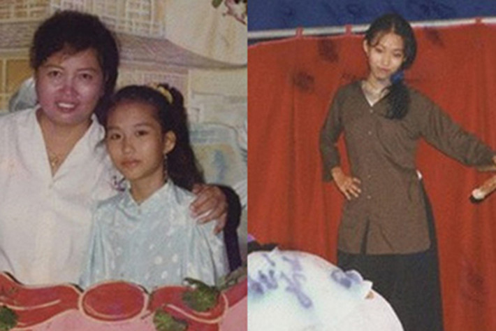 Phi Thanh Vân sinh năm 1982. Thuở nhỏ, cô gầy gò, đen nhẻm. Phi Thanh Vân thừa nhận cô từng sở hữu nụ cười hở lợi, răng bị khập khiễng và mắt một mí. Ảnh: Khám phá