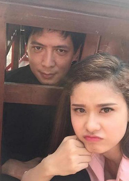 Trên phim trường, Bình Minh và Trương Quỳnh Anh tỏ ra khá thân thiết. Ảnh: Gia đình và xã hội