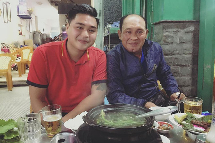 Khoảnh khắc bình yên của Duy Phương bên con trai Duy Phước.