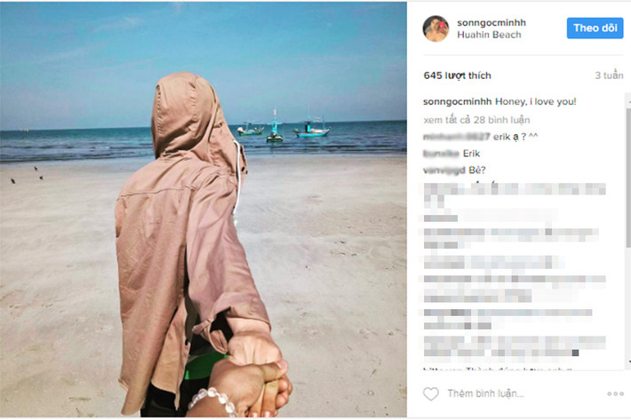 Trước đó, cư dân mạng đặt nghi vấn Erik và Sơn Ngọc Minh có mối quan hệ trên mức tình bạn dựa vào những điểm trùng hợp kỳ lạ, đặc biệt là chiếc vòng tay. (Ảnh: chụp màn hình)