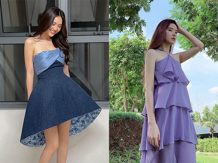 Vóc dáng của Lan Ngọc và Midu đều thon gọn.
