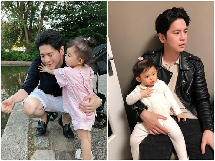 Con gái của Mai Hồ ngày càng đáng yêu, quấn bố không rời.