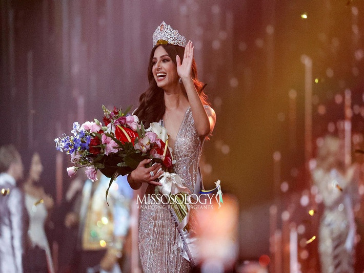 Chung kết Miss Universe 2021 - Hoa hậu Hoàn vũ Thế giới 2021 vừa khép lại với chiến thắng thuộc về đại diện Ấn Độ Harnaaz Sandhu. Ảnh: Missosology