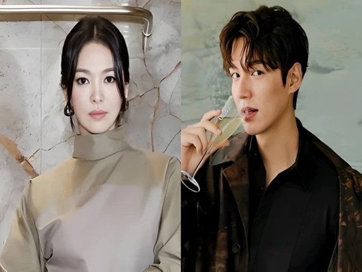 Song Hye Kyo vướng tin đồn hẹn hò Lee Min Hoo từ cuối năm 2022. Ảnh: Saostar.