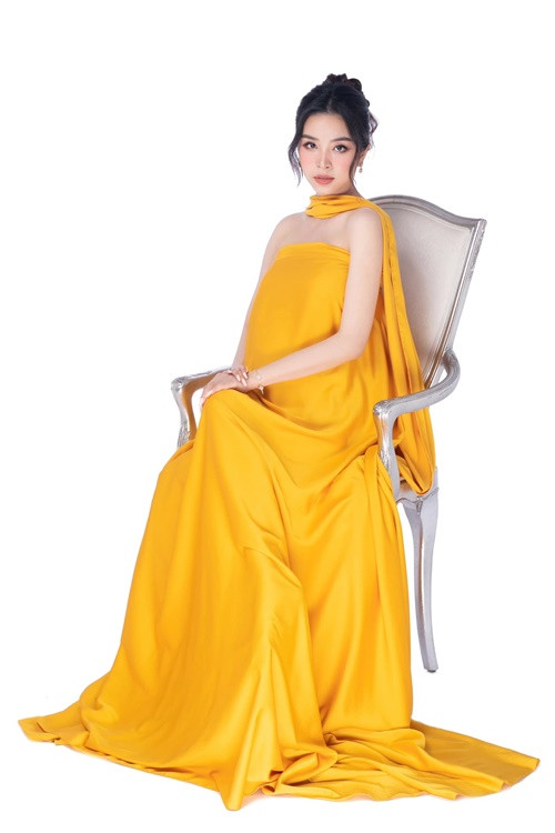 Cưới xong, Thúy An mang bầu nhưng không may bị lưu. Sau đó, nàng hậu mang thai bằng phương pháp thụ tinh ống nghiệm. Ảnh: FB Thúy An.