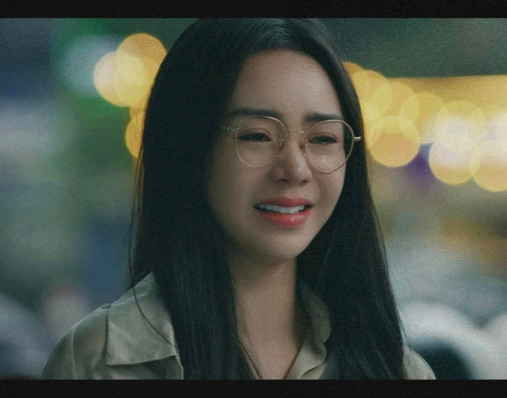 Quỳnh Kool đang đóng vai người vợ bị chồng phản bội trong phim Chúng ta của 8 năm sau. Ảnh: FBNV.