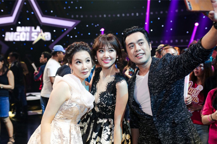 Trước khi vướng tin đồn có hiềm khích, Hồ Quỳnh Hương - Hari Won từng hát song ca và ngồi chung ghế nóng chương trình vài lần. Ảnh: Thể thao văn hóa