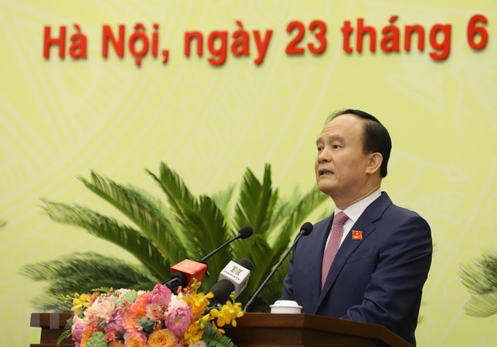 Phát biểu khai mạc kỳ họp, Chủ tịch HĐND TP Hà Nội Nguyễn Ngọc Tuấn khẳng định: Cùng với cả nước, TP Hà Nội đã tổ chức thành công cuộc bầu cử đại biểu Quốc hội khóa XV và đại biểu HĐND các cấp nhiệm kỳ 2021-2026, đảm bảo đúng quy định của pháp luật, dân chủ, tuyệt đối an toàn. Ngày bầu cử thực sự là ngày hội của nhân dân Thủ đô.