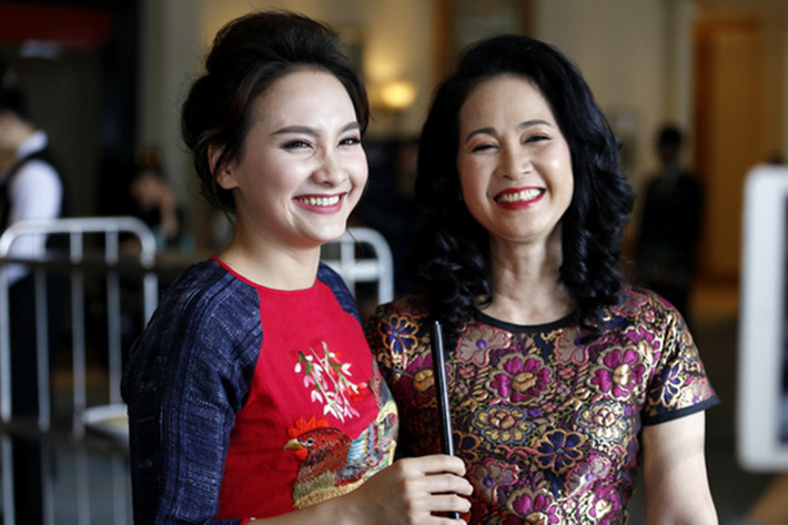 Bảo Thanh từng chia sẻ, tham gia đóng “Sống chung với mẹ chồng”, cô đã nhờ nghệ sĩ Lan Hương chỉ dẫn thêm để có giọng nói chuẩn. Ảnh: Thể thao văn hóa