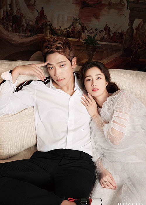 Kim Tae Hee xinh đẹp, giàu có và nổi tiếng. Tháng 1/2017, cô lên xe hoa với Bi Rain. Ảnh: harpersbazaar