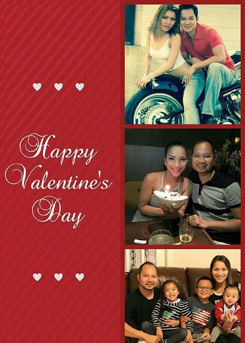 Trên trang cá nhân, ông xã Hồng Ngọc cũng chia sẻ tâm sự trong ngày Valentine năm nay. “12 hai năm trước rủ cô ấy ngồi lên xe mô tô chụp tấm hình cho vui thế mà lại lòi ra 3 đứa con luôn quý vị ạ! Ai muốn có nhiều con cứ leo lên mô tô ngồi chung là nhà sẽ đầy tiếng cười con nít!”, anh viết. (Ảnh: FBNV)