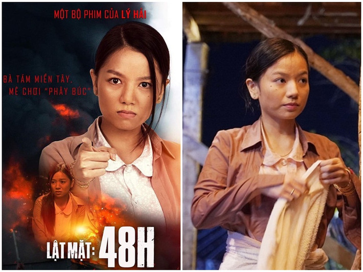 Trong "Lật mặt: 48h", Lê Hạ Anh đóng nữ chính giống Ốc Thanh Vân. Nhân vật của Hạ Anh là cô vợ hay luyên thuyên thích tám chuyện, nhưng tốt bụng, chân chất của Lâm (Mạc Văn Khoa) đóng.