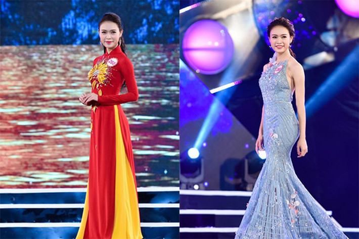 Vòng chung khảo phía Bắc cuộc thi Hoa hậu Việt Nam 2016 kết thúc với top 18 thí sinh sẽ bước vào chung kết. Trong top này, Phùng Bảo Ngọc Vân, sinh năm 1997, đến từ Hà Nội là gương mặt nổi bật. (Ảnh: VOV)