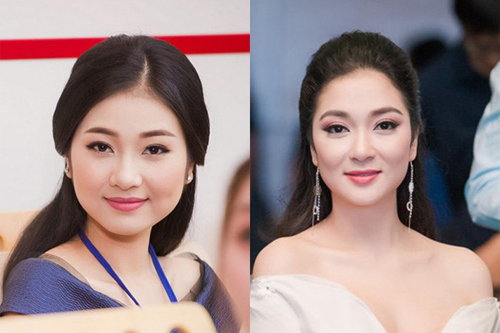 Ngay từ vòng sơ khảo phía Nam cuộc thi Hoa hậu Việt Nam 2016, Bùi Nữ Kiều Vỹ (trái) đã được nhận xét là “bản sao” Hoa hậu Nguyễn Thị Huyền.